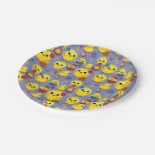 Retro Hatch Ostereier Pappteller (Schrägansicht)