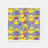 Retro Hatch Ostereier Serviette (Vorderseite)