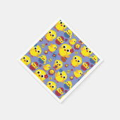 Retro Hatch Ostereier Serviette (Ecke)