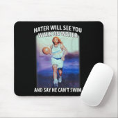 Retro Haters Will See You Walk Jesus On The Water  Mousepad (Mit Mouse)