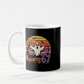 Retro Haunted Meme 67 Six Seven 6 7  Kaffeetasse (Links)