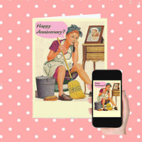 Retro Hausfrau Happy Anniversary