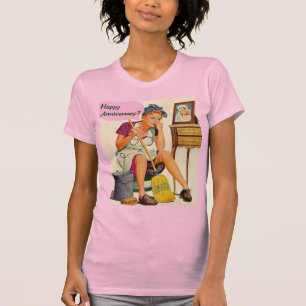 Retro-Hausfrau-Jubiläum T-Shirt