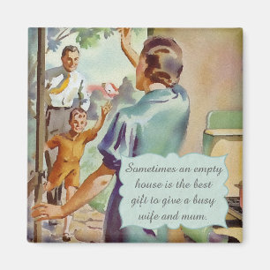Retro Hausfrau Magnet