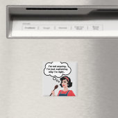 Retro-Hausfrau-Magnet Lustiger Humor Magnet (In Situ (Geschirrspüler))