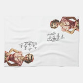 Retro Hausfrau Mehl Handtuch - Küchentuch (Horizontal)