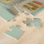 Retro-Hausfrau mit Pfannkuchen Puzzle (Seite)