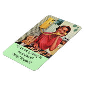Retro-Hausfrau - nicht mehr sprechen, Magnet (Linke Seite)
