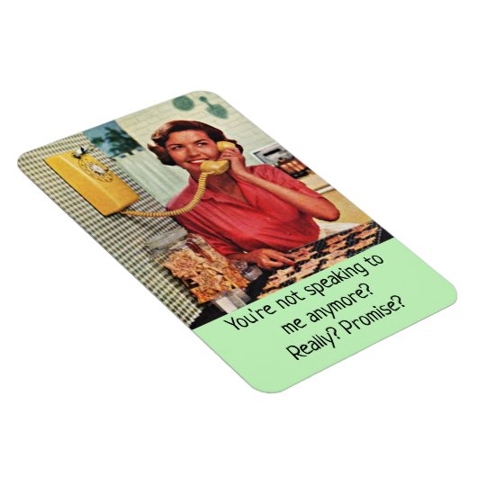 Retro-Hausfrau - nicht mehr sprechen, Magnet (Rechte Seite)