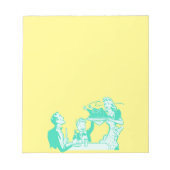 Retro Hausfrau Notizblock (Vorderseite)