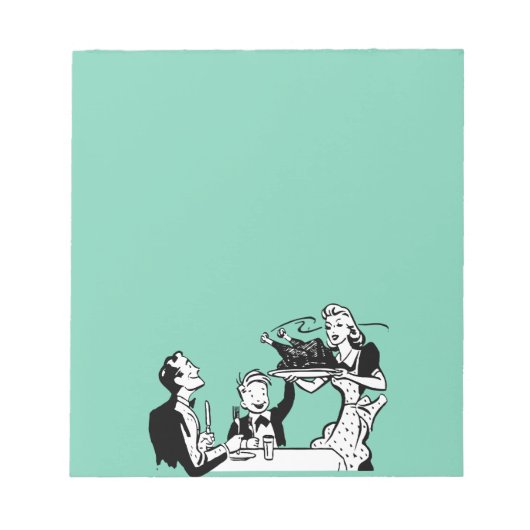 Retro Hausfrau Notizblock (Vorderseite)