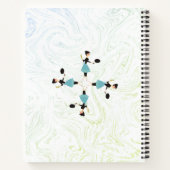 Retro Hausfrau Personal Kochbuch Rezept Notebook Notizblock (Rückseite)