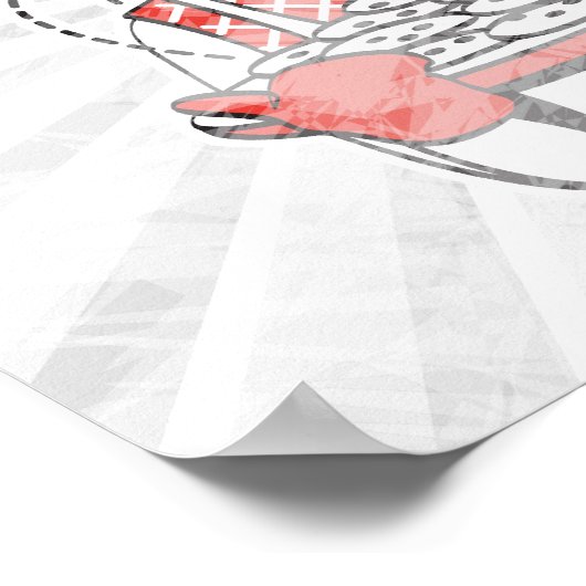 Retro-Hausfrau Poster (Ecke)