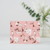 Retro Hausfrau Postkarte (Stehend Vorderseite)