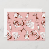 Retro Hausfrau Postkarte (Vorne/Hinten)