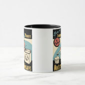 Retro Hausfrau-Waschmaschinen-Trockner Tasse (Zentrum)