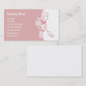 Retro Haushälterin-Visitenkarten Visitenkarte (Vorne/Hinten)