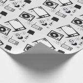 Retro, Haushaltsdesigns Geschenkpapier (Ecke)