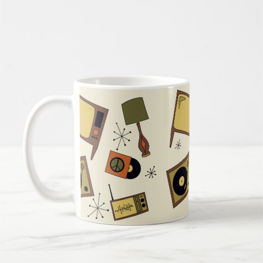 Retro-Haushaltsdesigns Kaffeetasse (Links)