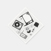 Retro, Haushaltsdesigns Serviette (Ecke)