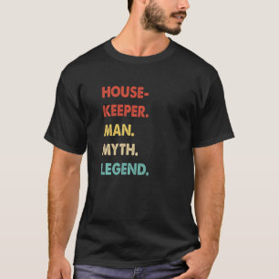 Retro-Hausmeister Mann Mythos Legende T-Shirt