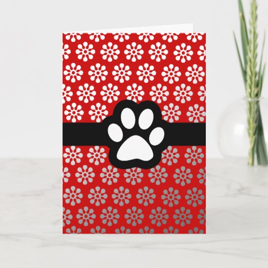 RETRO HAUSTIER-KARTE E-I SERIES-THANKS DANKESKARTE (Vorderseite)