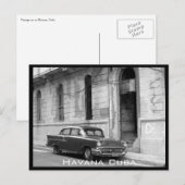 Retro-Havanna-Auto Postkarte (Vorne/Hinten)