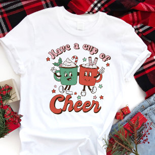 Retro Have a Cup of Cheer Weihnachts-Kakao Tri-Blend Shirt