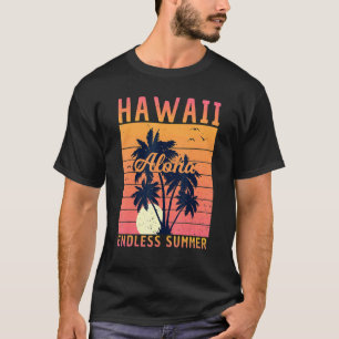 Retro Hawaii Aloha Endless Summer SurfSummer F T-Shirt