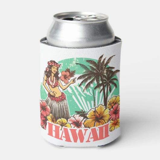 Retro Hawaii Dosenkühler (Kanne Vorderseite)
