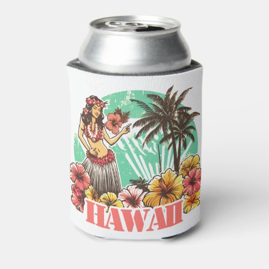 Retro Hawaii Dosenkühler (Kanne Rückseite)