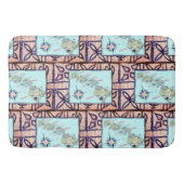 Retro Hawaii Map Badematte (Vorderseite)