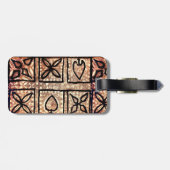 Retro Hawaii Map Gepäckanhänger (Rückseite horizontal)