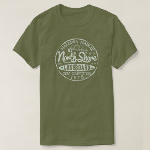 Retro Hawaii North Shore Longboard Obskure T-Shirt