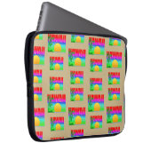 Retro Hawaii Sunset Beach Laptopschutzhülle (Vorne Rechts)