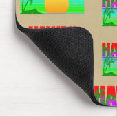 Retro Hawaii Sunset Beach Mousepad (Ecke)