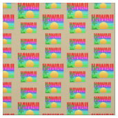 Retro Hawaii Sunset Beach Stoff (Muster)