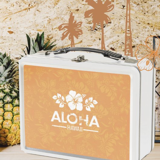 Retro Hawaiian Aloha Gruß Lunchbox