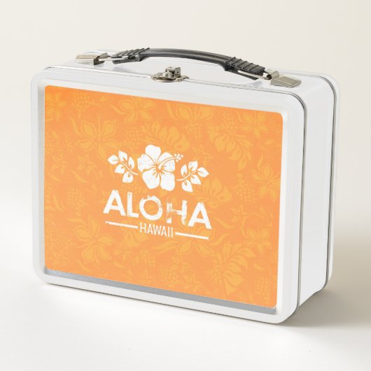 Retro Hawaiian Aloha Gruß Lunchbox (Vorderseite)
