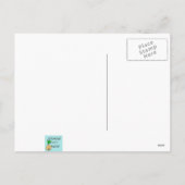 Retro Hawaiian Christmas Postcard Feiertagspostkarte (Rückseite)