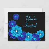 Retro Hawaiian Einladung (Vorderseite)