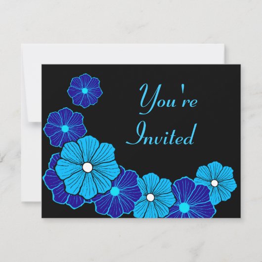 Retro Hawaiian Einladung (Vorderseite)