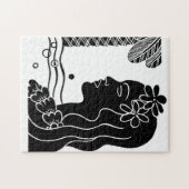 Retro Hawaiian Hula Girl Puzzle (Horizontal)