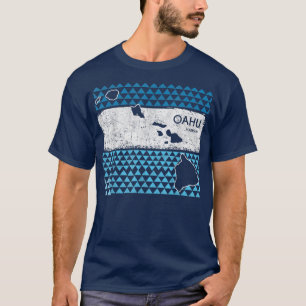 Retro Hawaiian Island Oahu Hawaii Vulkanausflug T-Shirt