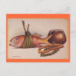 Retro Hawaiian Luau Postkarte