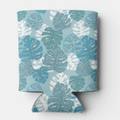 Retro Hawaiian Monstera Leaf Summer Blues Dosenkühler (Rückseite)