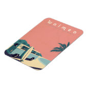 Retro Hawaiian surf Magnet (Linke Seite)