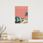 Retro Hawaiian surf Poster (Küche)