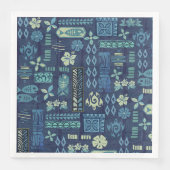 Retro Hawaiian Tiki Serviette (Vorderseite)
