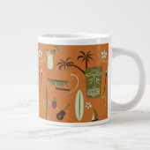 Retro Hawaiian Vintag Hawaii Jumbo-Tasse (Rechts)